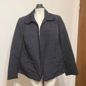 Talbots Woman black quilted jacket 1X